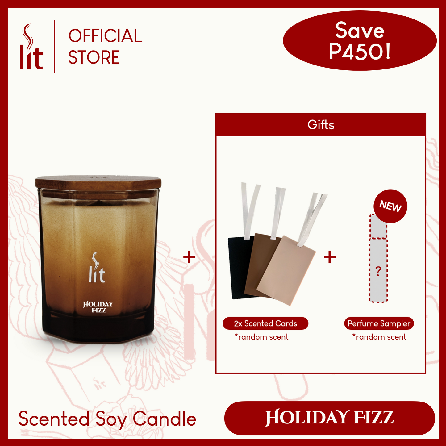 Scented Soy Candle Holiday Set