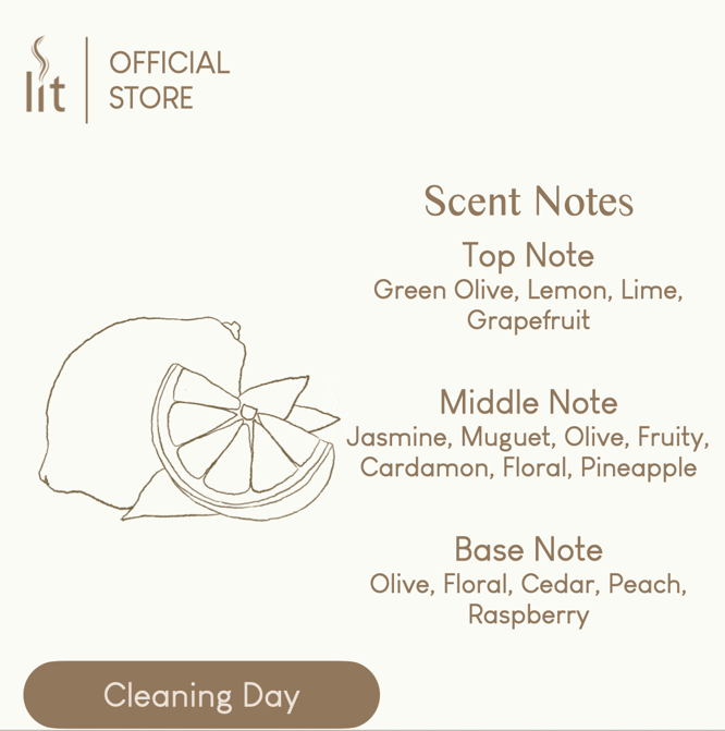Scented Candle Cleaning Day 5oz