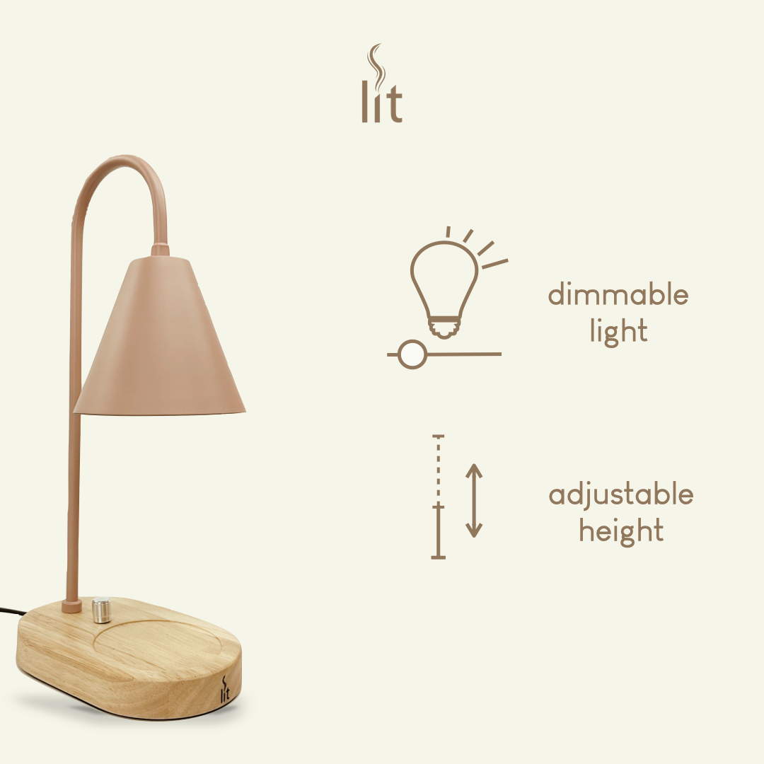 Candle Warmer Milk Tea - Wood