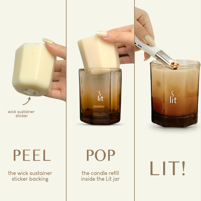 Invigorating Refill Candle 5oz