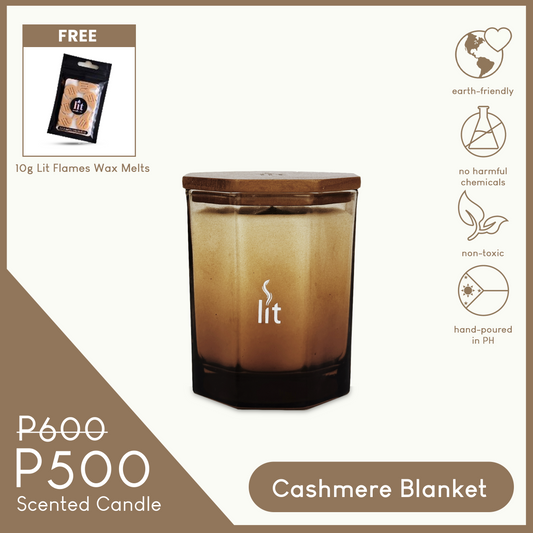 Scented Candle Cashmere Blanket 5oz