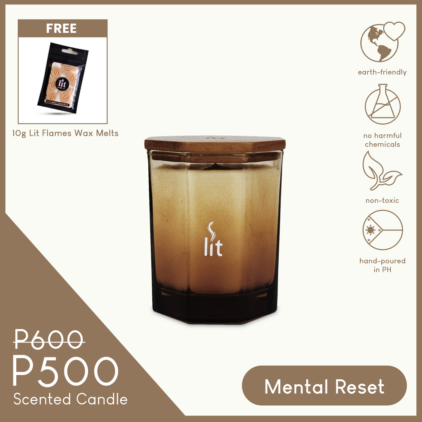 Scented Candle Mental Reset 5oz
