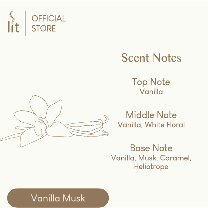 Scented Candle Vanilla Musk 5oz