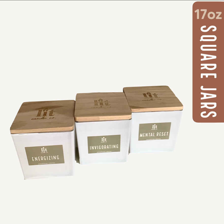 17oz Square Jars
