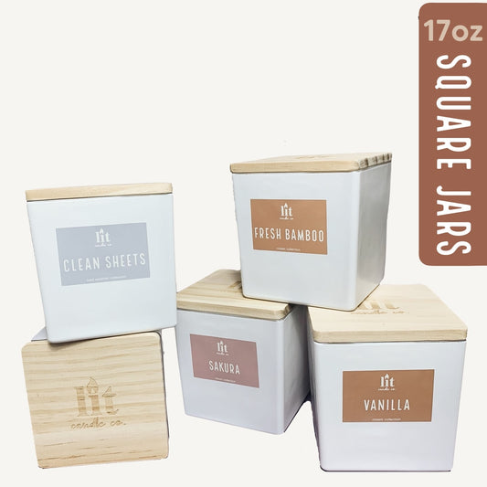 17oz Square Jars